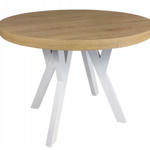 Stół okrągły rozkładany DĄB SŁONECZNY 110/210 cm 566175