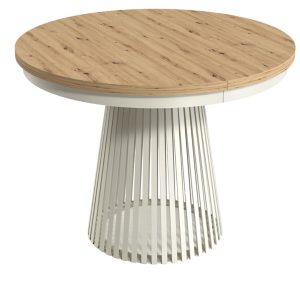 Stół Okrągły Rozkładany LAMELLA 100-180 Dąb Artisan Nogi Kaszmir Loft 722865 Stół Okrągły Rozkładany LAMELLA 100-180 Dąb Artisan Nogi Kaszmir Loft 722865