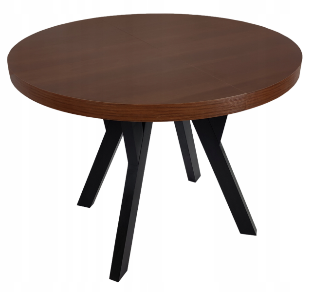 Stół okrągły rozkładany ORZECH CIEMNY Ø100/150 cm 566176