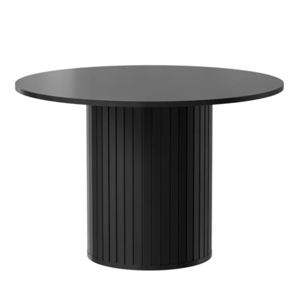 Stół okrągły SENTO 120 cm czarny 712413