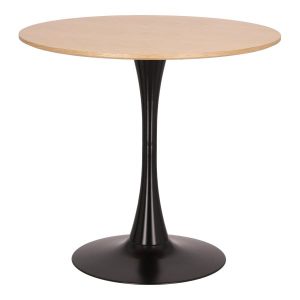 STÓŁ OKRĄGŁY Simplet Skinny dąb/czarny 80cm Z MDF W OKLEINIE 293915