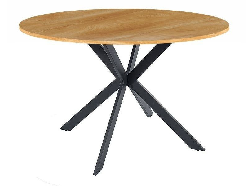 Stół okrągły TALIA II 90x90 dąb/czarny 841003