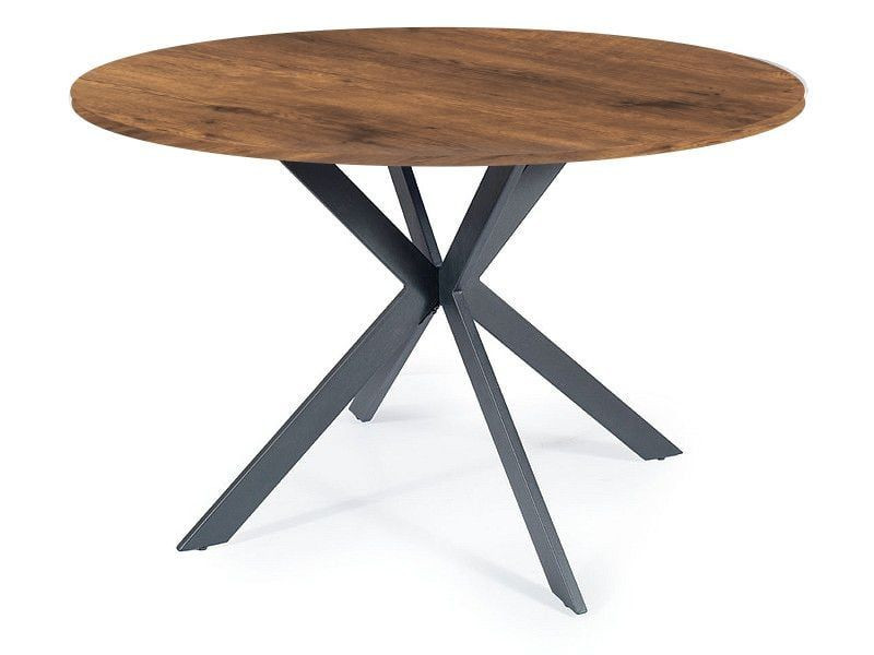 Stół okrągły TALIA II 90x90 orzech/czarny 841037
