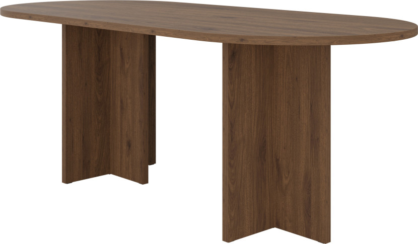 Stół owalny 203x90 do jadalni LEVON orzech 939875