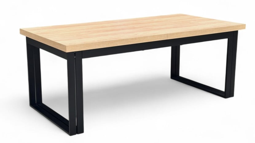 Stół prostokątny rozkładany 4 metry 100x200cm HIKORA nogi metalowe 730406
