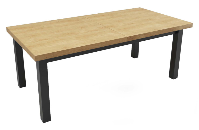 Stół prostokątny rozkładany 80x140/180 Hamilton Egger R-6 + nogi drewniane 542615