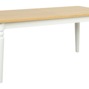 Stół prostokątny rozkładany Dunlem 180/260×90 drewno naturalne/biały 1057324 Stół prostokątny rozkładany Dunlem 180/260×90 drewno naturalne/biały 1057324