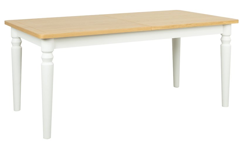 Stół prostokątny rozkładany Dunlem 180/260x90 drewno naturalne/biały 1057324