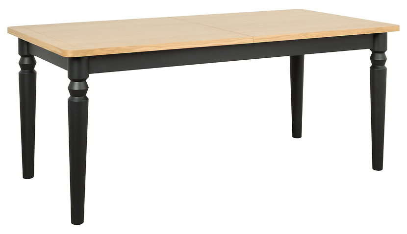 Stół prostokątny rozkładany Dunlem 180/260x90 drewno naturalne/czarny mat 1057331