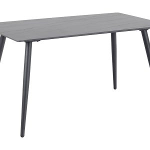 Stół prostokątny Wicklow 140×80 z płyty ceramicznej czarny 49482 Stół prostokątny Wicklow 140×80 z płyty ceramicznej czarny 49482