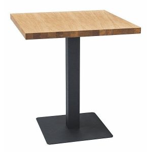 Stół PURO 70×70 dąb laminat/czarny 991654 Stół PURO 70×70 dąb laminat/czarny 991654