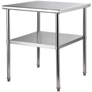 Stół roboczy blat gastronomiczny nierdzewny – 76,2 x 76,2 cm 944462 Stół roboczy blat gastronomiczny nierdzewny – 76,2 x 76,2 cm 944462