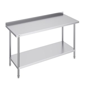 Stół Roboczy Gastronomiczny ze Stali Nierdzewnej – 61x91x152 cm 944476 Stół Roboczy Gastronomiczny ze Stali Nierdzewnej – 61x91x152 cm 944476