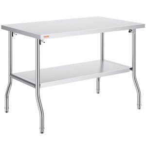 Stół Roboczy ze Stali Nierdzewnej 86x122x76cm 944478 Stół Roboczy ze Stali Nierdzewnej 86x122x76cm 944478