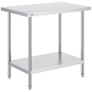 Stół Roboczy ze Stali Nierdzewnej 86x91x61cm 944437 Stół Roboczy ze Stali Nierdzewnej 86x91x61cm 944437