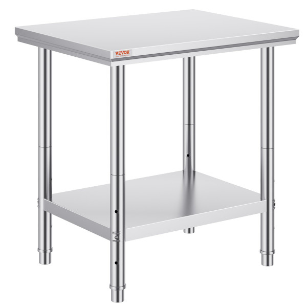 Stół Roboczy ze Stali Nierdzewnej – do Warsztatu i Gastronomii 60x76x80 cm 944468