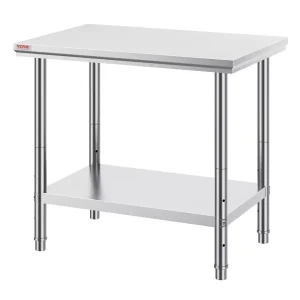 Stół roboczy ze stali nierdzewnej – Nośność 317 kg 90x60x80 cm 944466 Stół roboczy ze stali nierdzewnej – Nośność 317 kg 90x60x80 cm 944466