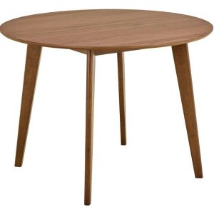STÓŁ Roxby 120 cm OKRĄGŁY orzech DLA 4 OSÓB lakierowany 567551 STÓŁ Roxby 120 cm OKRĄGŁY orzech DLA 4 OSÓB lakierowany 567551