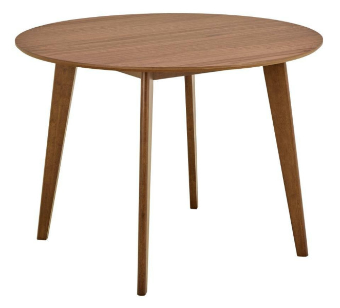 STÓŁ Roxby 120 cm OKRĄGŁY orzech DLA 4 OSÓB lakierowany 567551
