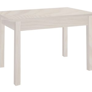 Stół rozkładany 120/168×75 cm drewniany, kolor bielony 572047 Stół rozkładany 120/168×75 cm drewniany, kolor bielony 572047