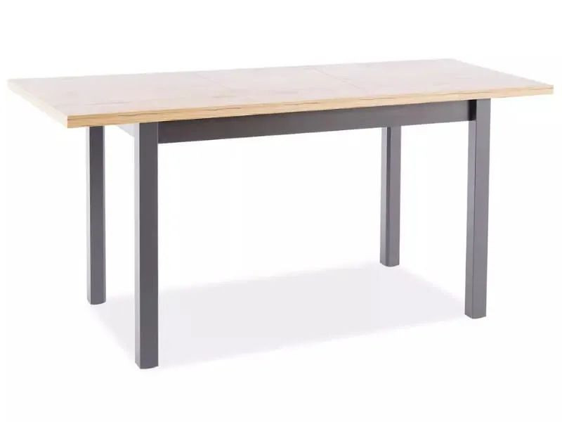 Stół rozkładany ADAM 120(160)x68 cm dąb artisan/ czarny 991675
