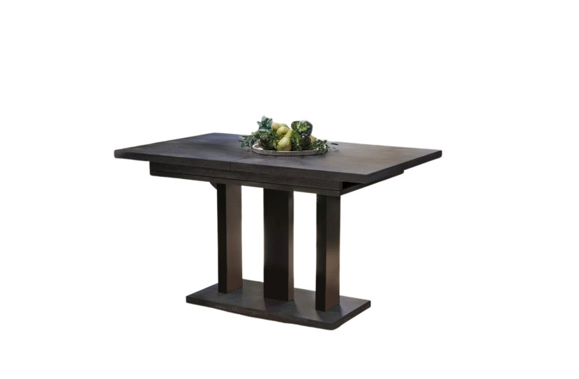 Stół rozkładany APPIA 130(210)x80 beton ciemny/czarny mat 1037277