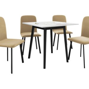 Stół rozkładany Ariel S 85/85 z 4 krzesłami Luke 216473 Stół rozkładany Ariel S 85/85 z 4 krzesłami Luke 216473