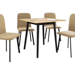 Stół rozkładany Ariel S 85/85 z 4 krzesłami Luke 216506 Stół rozkładany Ariel S 85/85 z 4 krzesłami Luke 216506