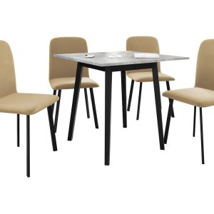 Stół rozkładany Ariel S 85/85 z 4 krzesłami Luke 216476 Stół rozkładany Ariel S 85/85 z 4 krzesłami Luke 216476