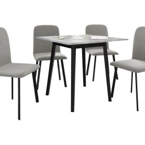 Stół rozkładany Ariel S 85/85 z 4 krzesłami Luke 216494 Stół rozkładany Ariel S 85/85 z 4 krzesłami Luke 216494