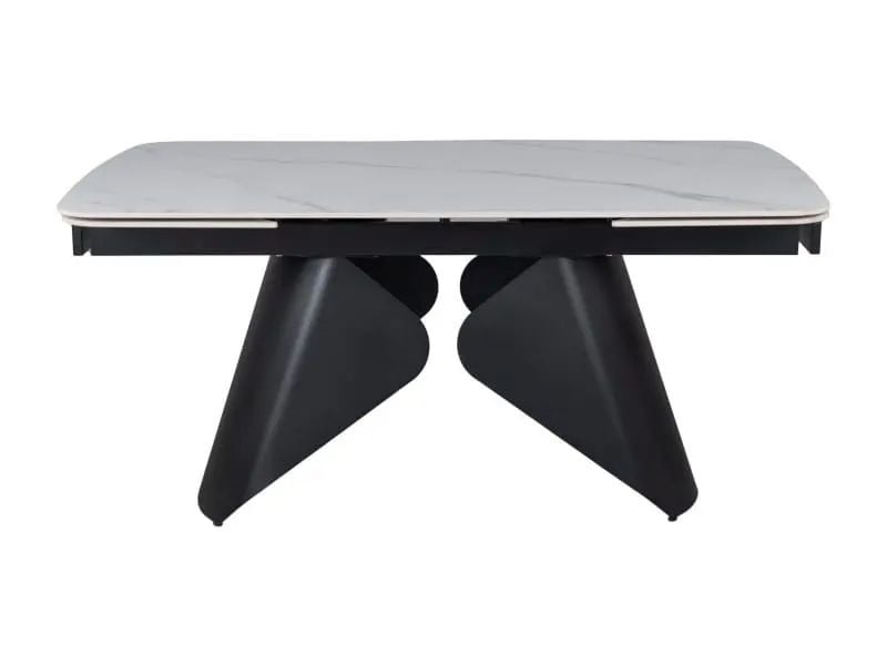 Stół rozkładany ARMANDO 160(240)x90 biały mat/ czarny 845596