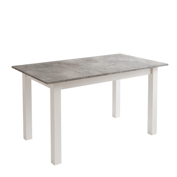 Stół rozkładany ARTON 140 cm Bellato szary/ nogi białe 293445