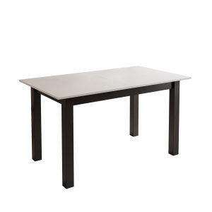 Stół rozkładany ARTON 140 cm Biały/nogi czarne 293449 Stół rozkładany ARTON 140 cm Biały/nogi czarne 293449