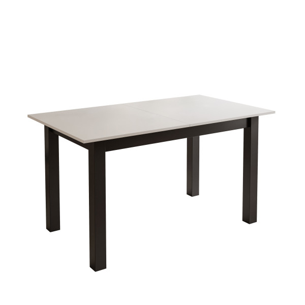 Stół rozkładany ARTON 140 cm Biały/nogi czarne 293449