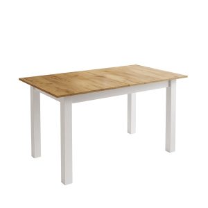 Stół rozkładany ARTON 140 cm Dąb craft złoty/nogi białe 293448 Stół rozkładany ARTON 140 cm Dąb craft złoty/nogi białe 293448