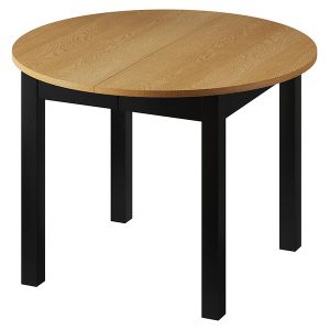 Stół rozkładany Caribu 105/240 dąb natura olejowany/czarny mat 983769 Stół rozkładany Caribu 105/240 dąb natura olejowany/czarny mat 983769