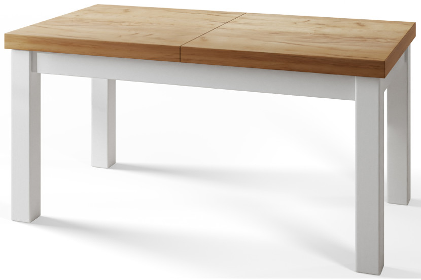 Stół rozkładany CLASSIC 120/160X80 dąb Craft/biały 1016150