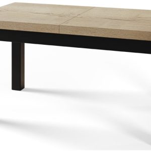 Stół rozkładany CLASSIC 120/160X80 dąb Halifax/czarny 1016152