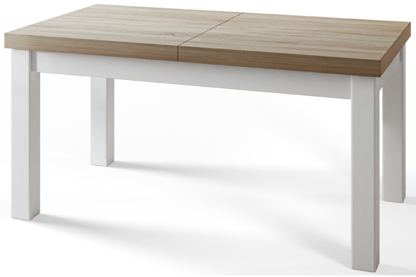 Stół rozkładany CLASSIC 120/160X80 dąb Sonoma/biały 1015134