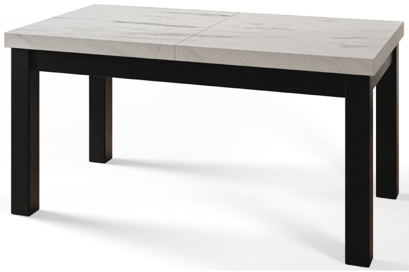 Stół rozkładany CLASSIC 120/160X80 Marmur Bianco/czarny 1016166