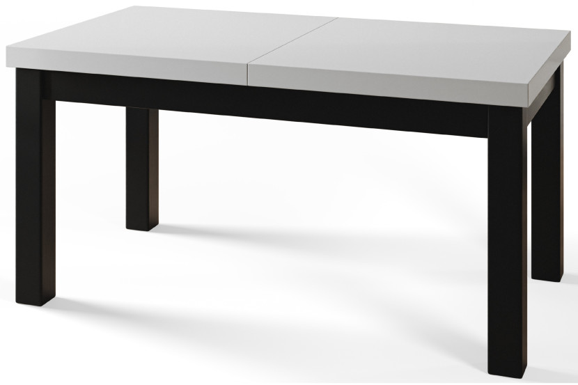 Stół rozkładany CLASSIC 140/180X80 Biały/czarny 1016153