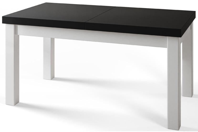 Stół rozkładany CLASSIC 140/180X80 Czarny/biały 1015141