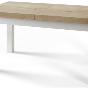 Stół rozkładany CLASSIC 140/180X80 dąb Halifax/biały 1016107 Stół rozkładany CLASSIC 140/180X80 dąb Halifax/biały 1016107