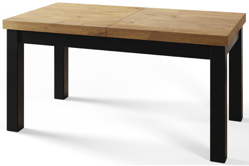 Stół rozkładany CLASSIC 140/180X80 dąb Lancelot/czarny 1016148