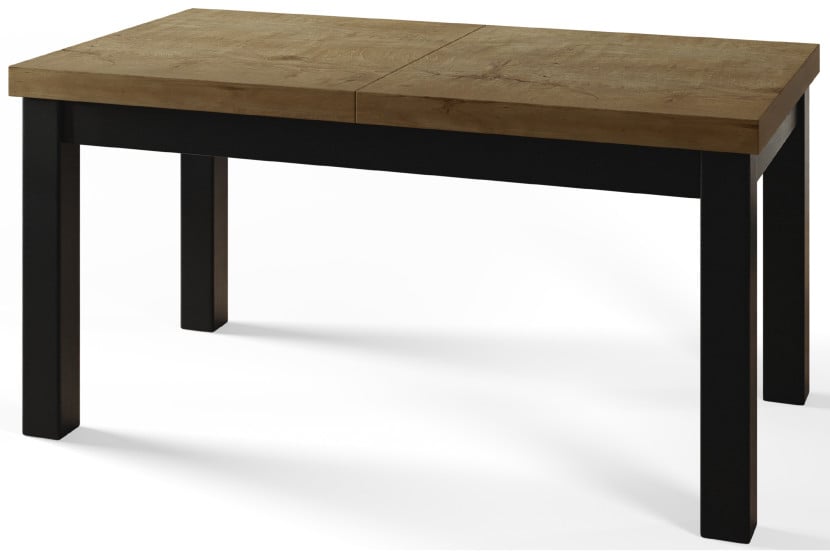 Stół rozkładany CLASSIC 140/180X80 dąb Lefkas/czarny 1016106