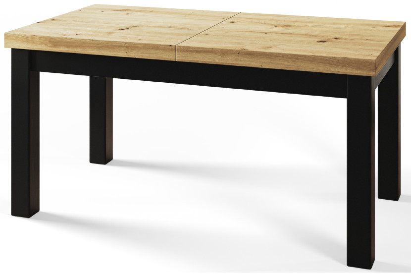 Stół rozkładany CLASSIC 160/210X90 dąb Artisan/czarny 1016123