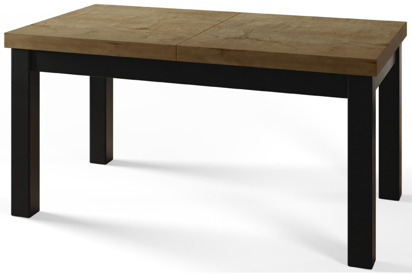 Stół rozkładany CLASSIC 160/210X90 dąb Lefkas/czarny 1015130