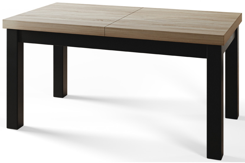 Stół rozkładany CLASSIC 160/210X90 dąb Sonoma/czarny 1015150
